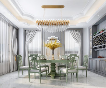 Simple European Style Dining Room-ID:289587975