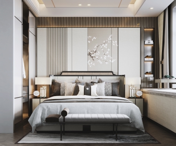 New Chinese Style Bedroom-ID:268167976