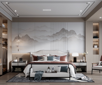 New Chinese Style Bedroom-ID:100069021