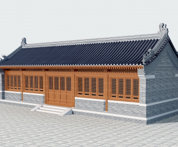 Chinese Style Building Appearance-ID:696120023