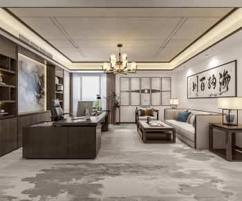 New Chinese Style Manager's Office-ID:556941031