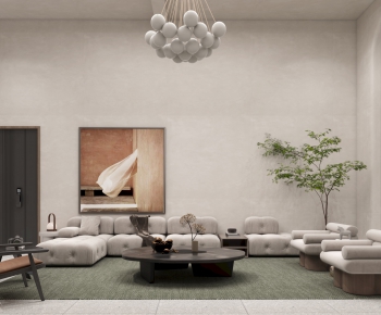 Wabi-sabi Style A Living Room-ID:162539586