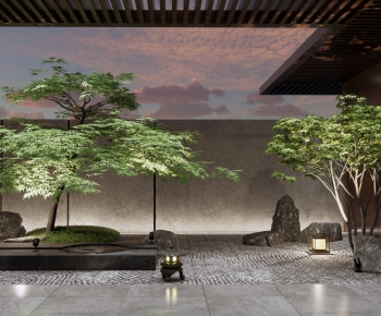 Japanese Style Courtyard/landscape-ID:324806936