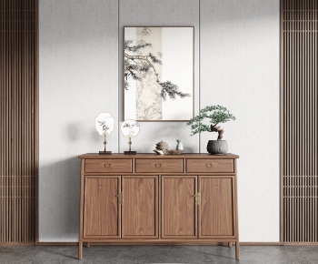 New Chinese Style Side Cabinet/Entrance Cabinet-ID:990195999