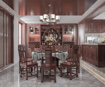 Chinese Style Dining Room-ID:900841955