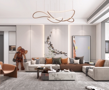 Modern A Living Room-ID:581860569