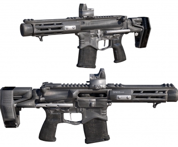 现代AR-15步枪，冲锋枪-ID:713823088