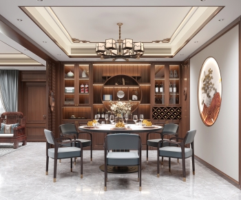 New Chinese Style Dining Room-ID:631911042