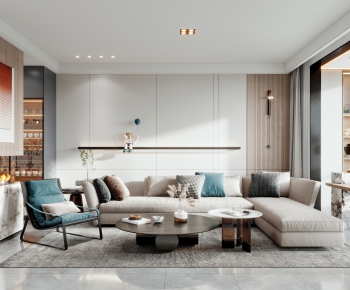 Modern A Living Room-ID:630830055