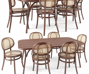 Modern Nordic Style Dining Table And Chairs-ID:156152011