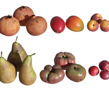 现代石榴，梨子，番茄，李子，芒果，油桃-ID:339628935