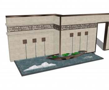 New Chinese Style Building Component-ID:994041923