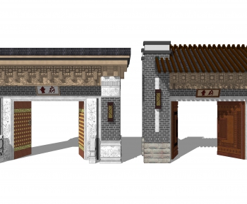 New Chinese Style Building Component-ID:925313005