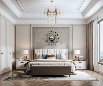 Simple European Style Bedroom-ID:187815903
