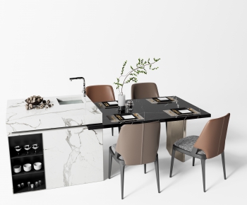 Modern Dining Table And Chairs-ID:935498951