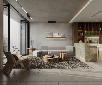 Wabi-sabi Style A Living Room-ID:227530968