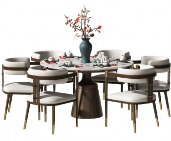 New Chinese Style Dining Table And Chairs-ID:467150272