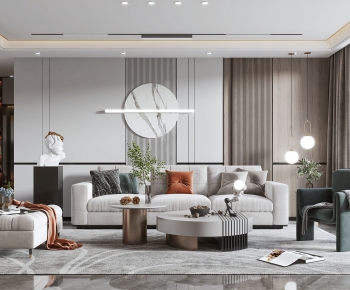 Modern A Living Room-ID:285418991