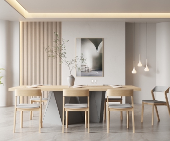 Modern Nordic Style Dining Room-ID:260462052