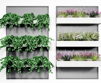 现代植物墙、绿植墙景-ID:1183079