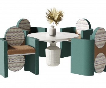 Wabi-sabi Style Leisure Table And Chair-ID:595808982