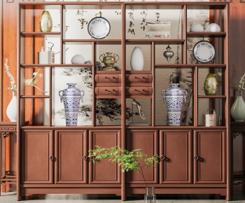 Chinese Style Decorative Cabinet-ID:513489015