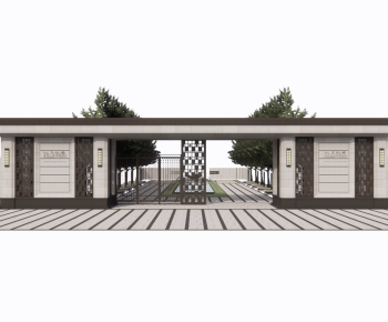 New Chinese Style Facade Element-ID:156210903