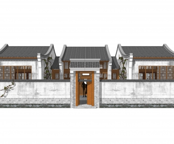 New Chinese Style Ancient Architectural Buildings-ID:108438973