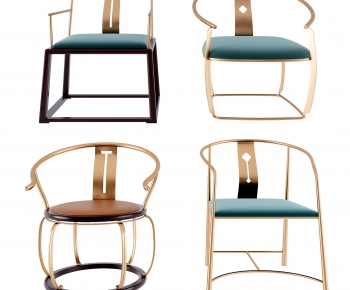 New Chinese Style Single Chair-ID:968843946