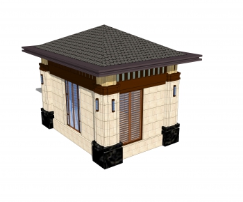 New Chinese Style Building Component-ID:360553031