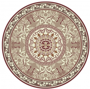 欧式圆形地毯-ID:980541946