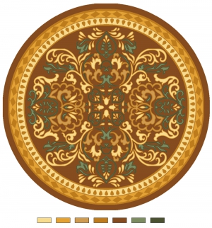 歐式圓形地毯-ID:5174000