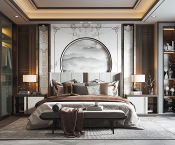 New Chinese Style Bedroom-ID:898147111