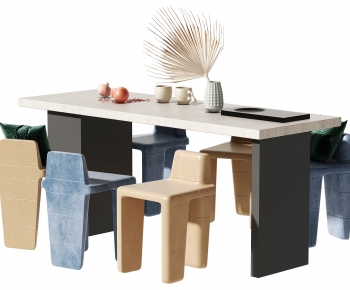 Modern Dining Table And Chairs-ID:755779032