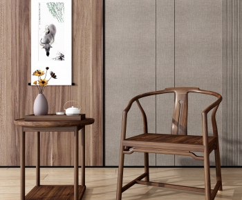 New Chinese Style Single Chair-ID:555414928