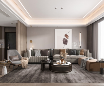 Modern A Living Room-ID:288147934