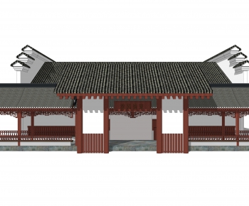Chinese Style Ancient Architectural Buildings-ID:633211163