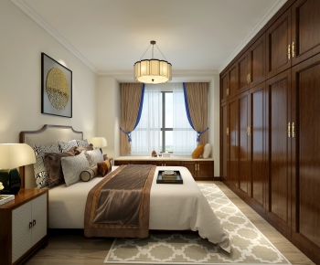 New Chinese Style Bedroom-ID:341749239