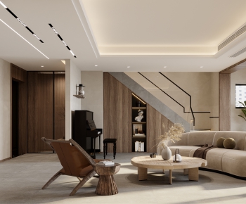 Wabi-sabi Style A Living Room-ID:547086955