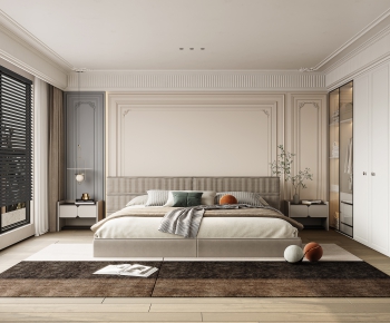 Modern Wabi-sabi Style Bedroom-ID:981662035