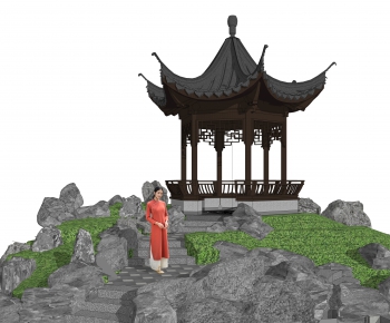 New Chinese Style Building Component-ID:487026933