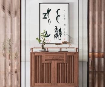 New Chinese Style Side Cabinet/Entrance Cabinet-ID:916639097