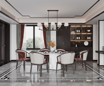 New Chinese Style Dining Room-ID:234805118