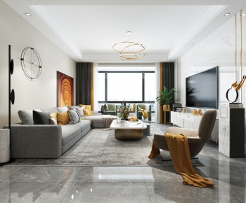 Modern A Living Room-ID:802201033