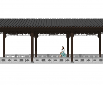 Chinese Style Building Component-ID:987749108