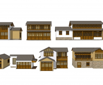 Chinese Style Building Appearance-ID:248815061