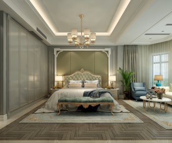 American Style Bedroom-ID:896410988