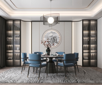 New Chinese Style Dining Room-ID:717266087