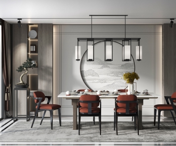 New Chinese Style Dining Room-ID:881170032