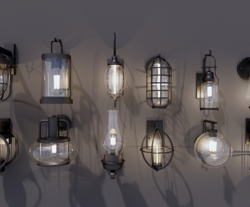 Industrial Style Wall Lamp-ID:901010032